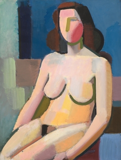 Seated Female Nude by Vilhelm Lundstrøm