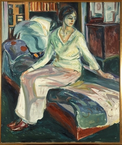 Seated Model on the Couch by Edvard Munch