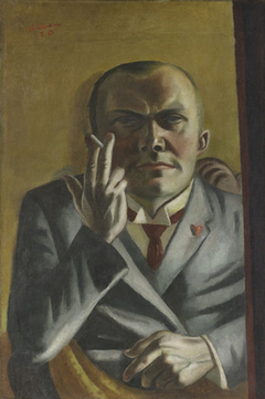 Self-Portrait with a Cigarette by Max Beckmann