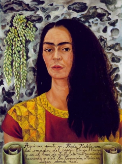 Self Portrait with Loose Hair by Frida Kahlo