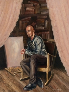 Selfportrait (In the Brown Room) by Petros S. Papapostolou