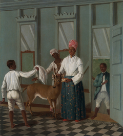 Servants Washing a Deer by Agostino Brunias