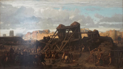 Siege of a city by the Romans by Gustave Brion