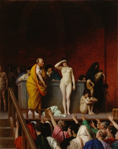 Slave Market in Ancient Rome by Jean-Léon Gérôme