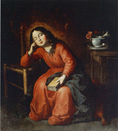 Sleeping Child Virgin by Francisco de Zurbarán