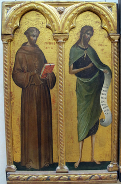 St. Francis of Assisi and St. John the Baptist by Paolo Veneziano