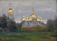 St Michael's Monastery in Kyiv by Jan Stanisławski