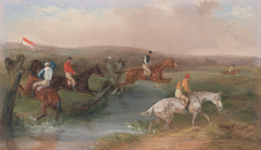 Steeplechasing: The Hurdle by William Joseph Shayer