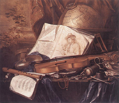 Still Life of Musical Instruments by Pieter de Ring