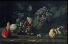 Still-Life with Grapes and Grenade by Anonymous