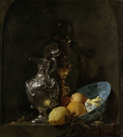 Still Life with Silver Ewer by Willem Kalf