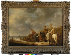 Strandgezicht met visverkopers by Benjamin Gerritsz Cuyp