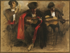 Study for Seated Musicians for "El Jaleo" by John Singer Sargent