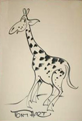 Study of a Giraffe by Tony Hart