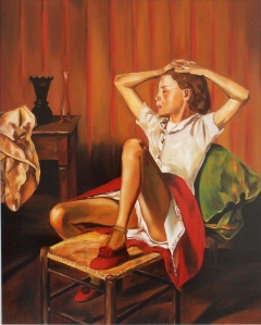 Study of 'Teressa dreaming' (Balthus) by George Papadimitriou