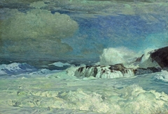 Surf Under Moonlight by Frederick Judd Waugh