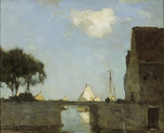 Te Noorden bij Nieuwkoop by Johan Hendrik Weissenbruch