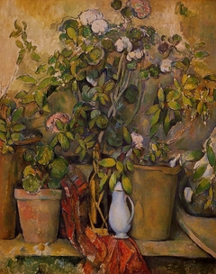 Terracotta Pots and Flowers (Pots en terre cuite et fleurs) by Paul Cézanne