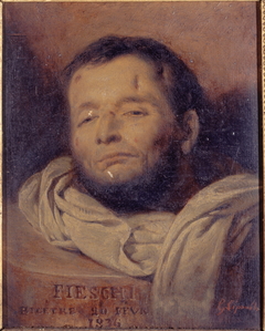 Tête de Giuseppe Fieschi (1790-1836), après son exécution by François Gabriel Guillaume Lépaulle