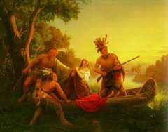 The Abduction of Daniel Boone's Daughter by the Indians by Karl Ferdinand Wimar