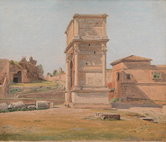 The Arch of Titus in Rome by Constantin Hansen