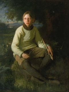 The Boy with the Arrow by Douglas Volk