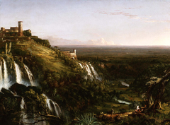 The Cascatelli, Tivoli, Looking Towards Rome by Thomas Cole