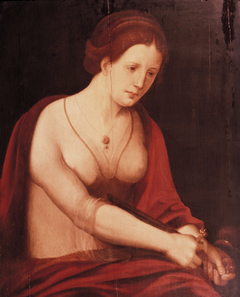 The Death of Lucretia by Master of the Female Half-Lengths