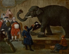 The Display of the Elephant by Pietro Longhi