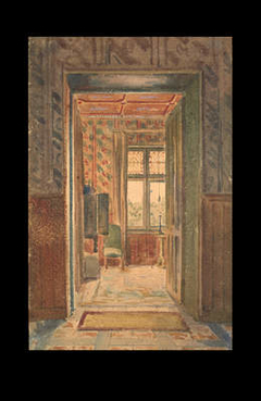 The Entrance Hall of Pugin's House at Ramsgate by Augustus Pugin