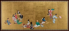 The Four Elegant Pastimes [left of a pair] by Shibata Zeshin