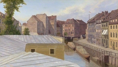 The Friedrichsgracht, Berlin by Eduard Gaertner