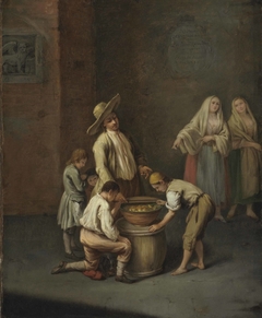 The fritole seller by Pietro Longhi