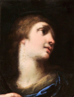 The Head of a Female Saint by Anonymous