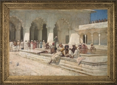 The Hour of Prayer at the Pearl Mosque, Agra by Edwin Lord Weeks