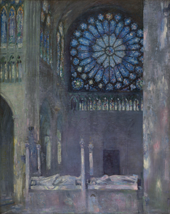 The Interior of the Abbey Church of Saint Denis by Charles Jacque