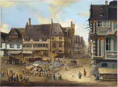 The Liebfrauenberg in Frankfurt by Christian Georg Schütz