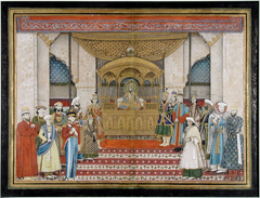 The Mughal Emperor in Darbar by Anonymous