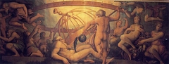 The Mutilation of Uranus by Saturn by Giorgio Vasari