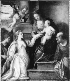 The Mystic Marriage of Saint Catherine by Anonymous