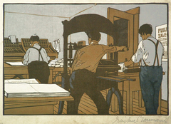 The Print Shop by Gustave Baumann