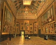 The Salon Carré in the Louvre by K. Lucjan Przepiórski