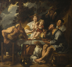 The satyr and the peasant by Jacob Jordaens