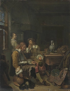 The Sleeping Officer by Frans van Mieris the Elder