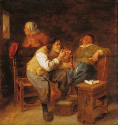 The Smokers by Adriaen Brouwer