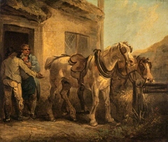 The Stable Door by George Morland