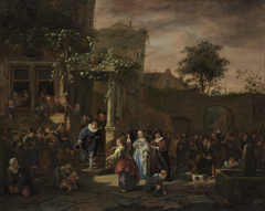 The village wedding by Jan Steen