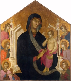 The Virgin and Child with Six Angels by Master of Albertini