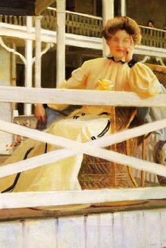 The white veranda (Mrs Paxton) by William McGregor Paxton