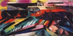 The Wolves (Balkan War) by Franz Marc